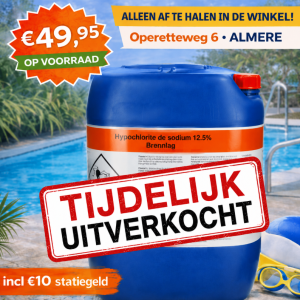 Vloeibaar chloor Alleen in de winkel!