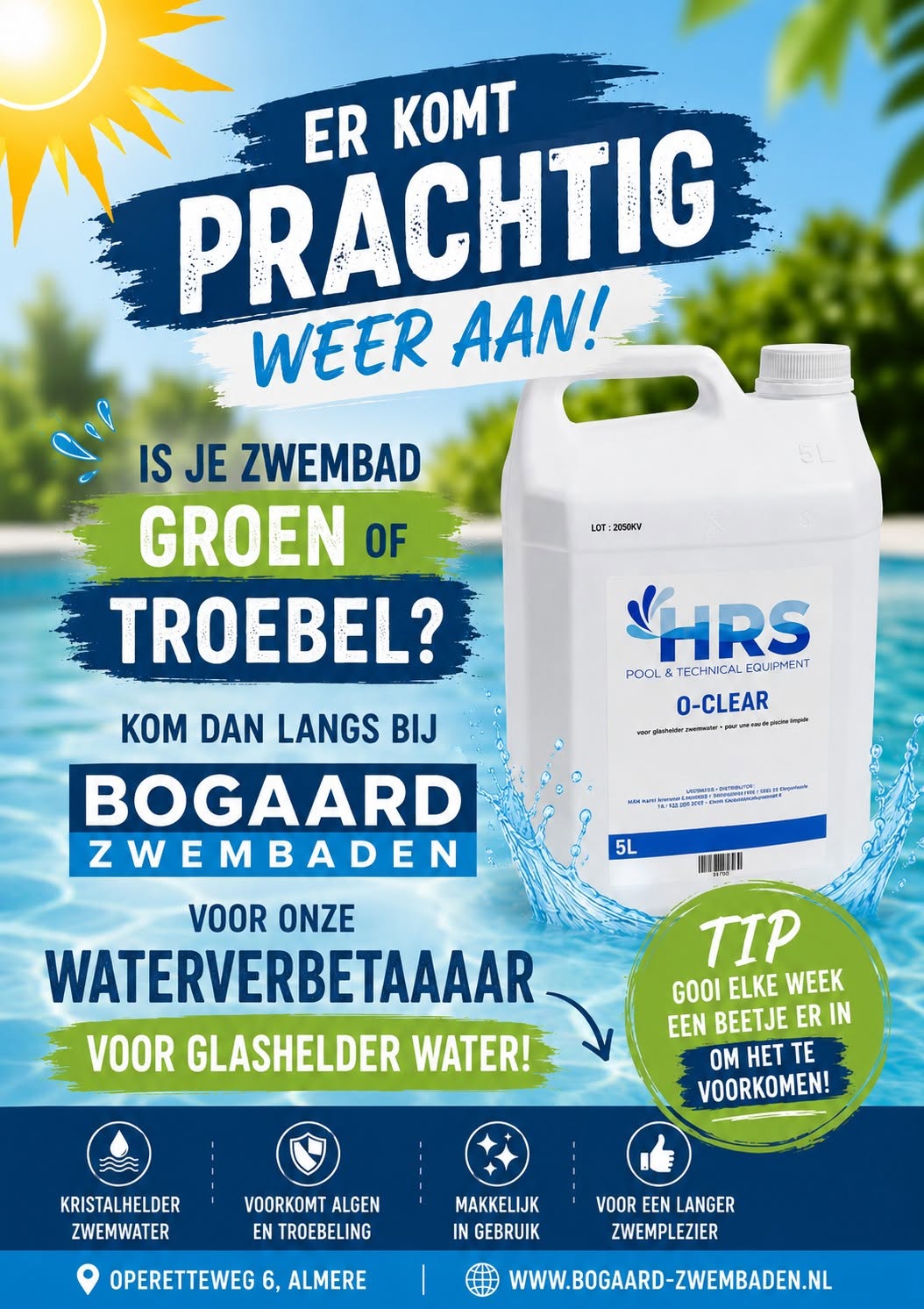 O-CLEAR zwembad waterverbeteraar