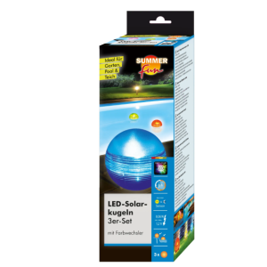 Summer Fun Solarbol Verlichtingset 3-delig | Drijvende LED Verlichting op Zonne-energie