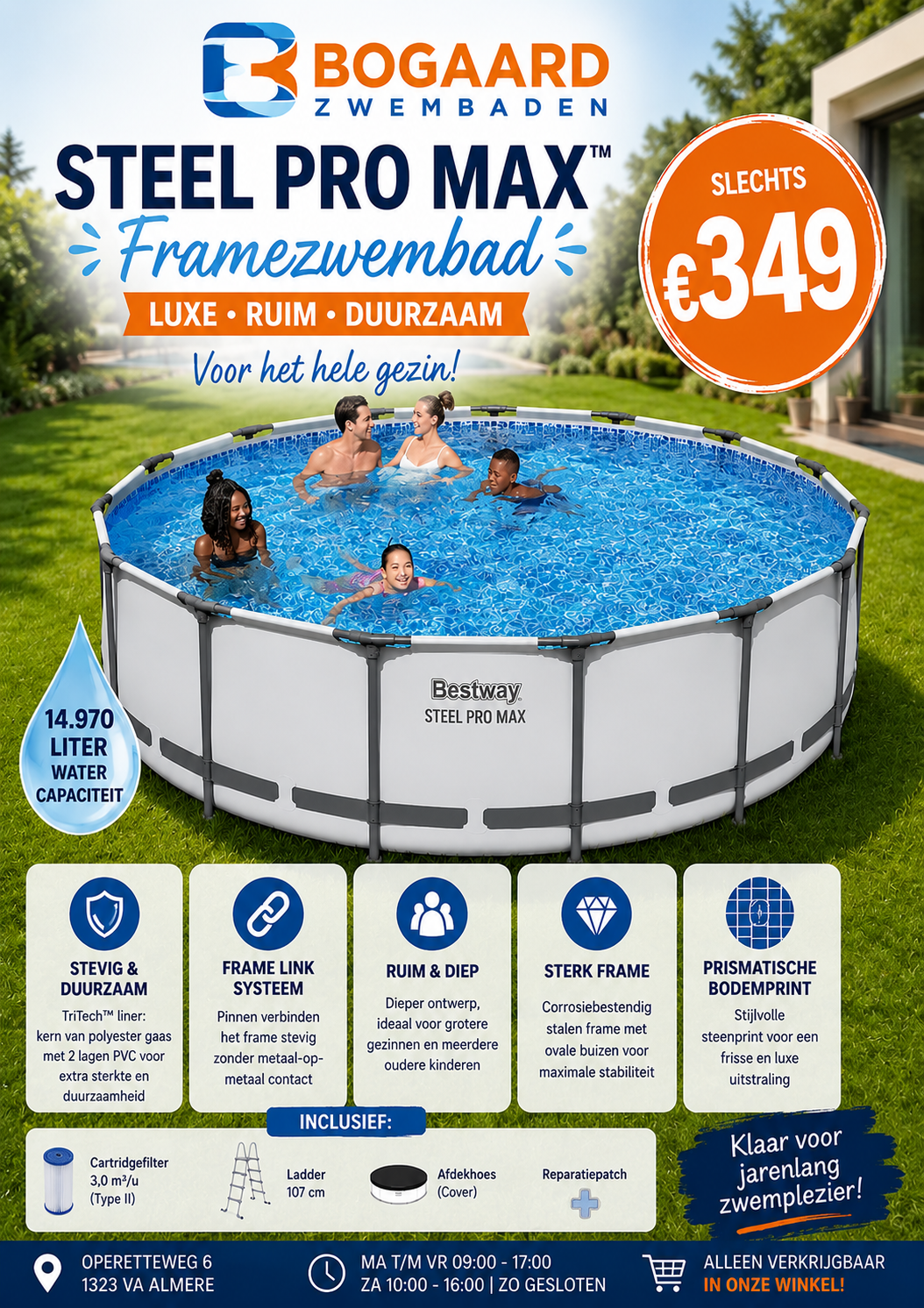 Bestway rond zwembad 457