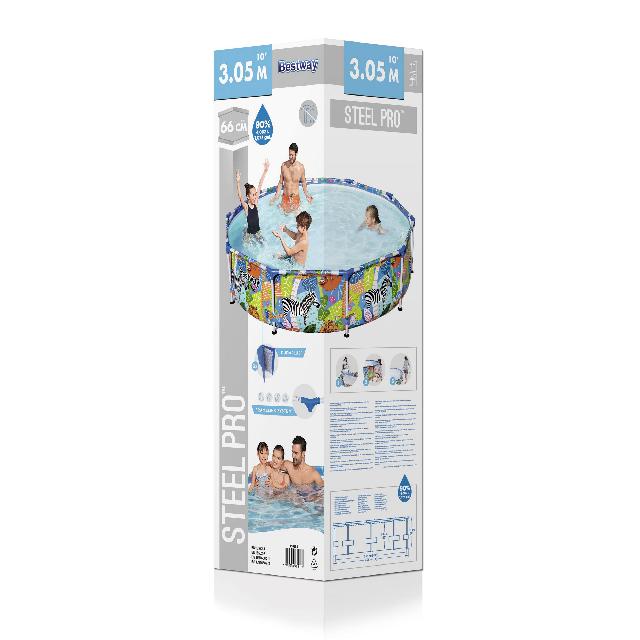 Zwembad steel pro rond jungle - Afbeelding 2